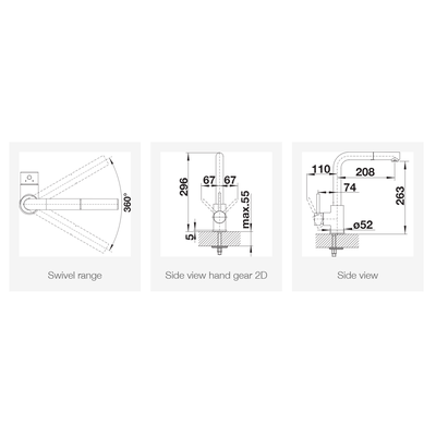 Смеситель Blanco Mila-S