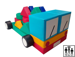 Мягкий модульный Конструктор «Грузовичок» большой