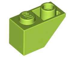 Slope, Inverted 45 2 x 1, Lime (3665 / 4164028 / 6030276)