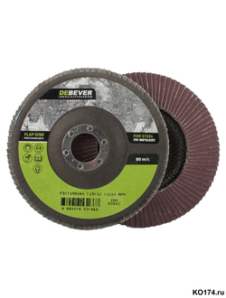 Круг лепестковый торцевой КЛТ 125х22 Al Debever