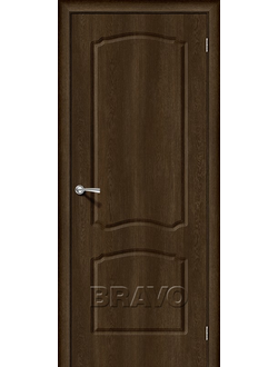 Межкомнатная дверь с ПВХ-пленкой Альфа-1 Dark Barnwood