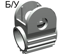 ! Б/У - Technic, Steering Gear Holder, Light Gray (2790) - Б/У