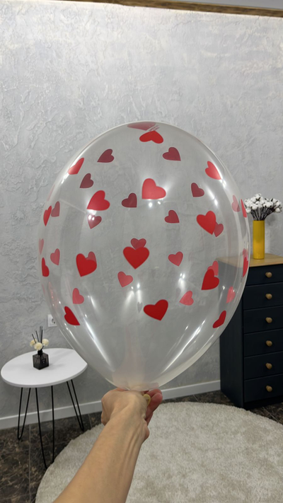 Сердечки красные