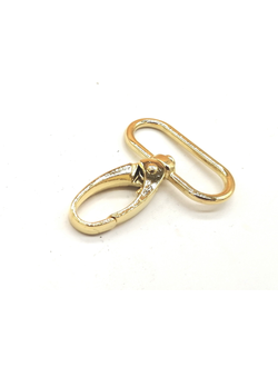 Карабин для сумок, 40*50 мм (32 мм) золото