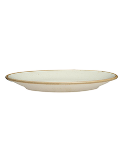 Тарелка 18 см фарфор цвет бежевый