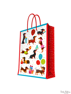 Пакет подарочный "Таксы"