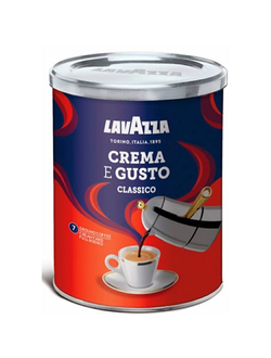 КОФЕ "LAVAZZA" CREMA E GUSTO, МОЛОТЫЙ, 250 Г, ЖЕСТЯНАЯ БАНКА