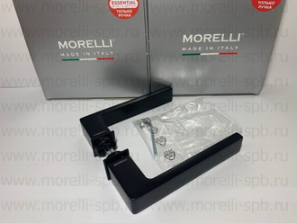 Дверные ручки Morelli Luxury HORIZONT-SM NERO Цвет - Черный