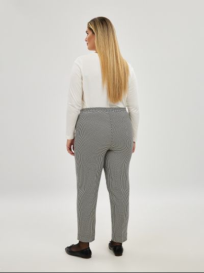 Брюки черно-белые "гусиная лапка"