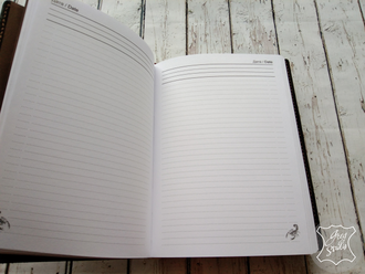 Кожаный ежедневник ручной работы "Знаки Зодиака"