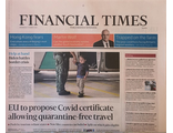 Financial Times Europe Edition Newspaper 17 March 2021 Иностранные Газеты в Москве, Intpressshop