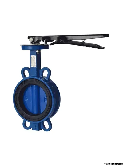 Затвор поворотный дисковый ручной чугунный Benarmo Ду 40 50 65 80 100 125 150 250 Ру16 межфл с рукояткой диск чугун манжета EPDM EURO