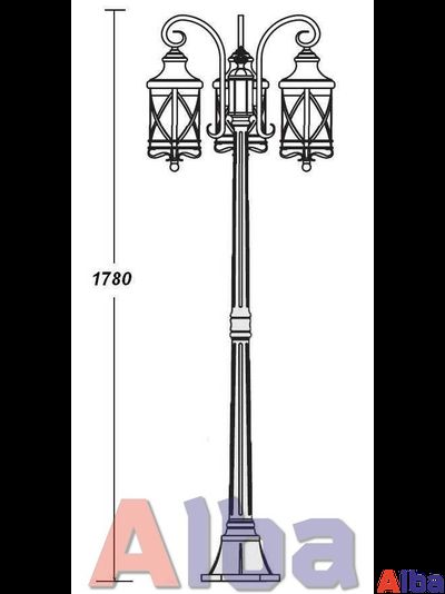 Lucerna 84808/18B Парковый светильник, H178см