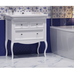 Тумба с раковиной Opadiris Валери 85 белый матовый