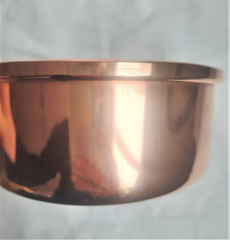 Сотейник медный без лужения с крышкой Португалия (CopperCrafts) арт.У-5133