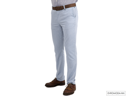 Мужские голубые брюки чиносы, Турция, LUXOR, прямые брюки