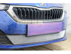 Защита радиатора для Skoda Rapid 2020- chrome низ