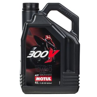 Масло моторное для 4-x тактных двигателей Motul 10W40 300V 4T FL ROAD RACING ROAD RACING - 4 Л (104121)