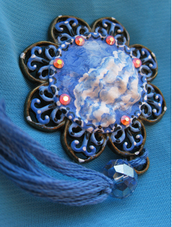 От второй звезды направо и прямо до утра!.. (Питер Пен) Волшебное украшение - брошь с небом и звёздами