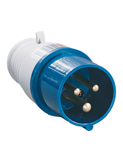 Вилка IEK 013 2P+PE PSR01-016-3 переносная 16А 220v IP44