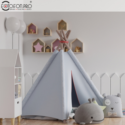 Фотофон 3D пазловый «Комната с серой палаткой»