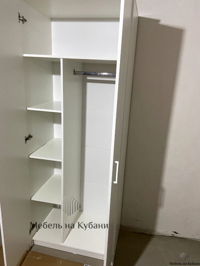 ШК 2 шкаф распашной Белый текстурный