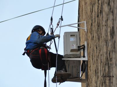 Монтаж наружного блока кондиционера
