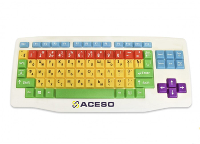 Клавиатура с большими кнопками для слабовидящих или с ДЦП