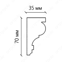 Карниз гладкий SKT14