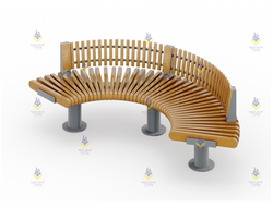 1653.2 Диван «Планер» на металлическом основании тип-2