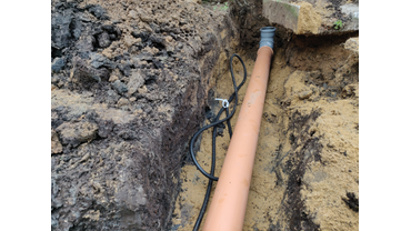 Труба проложена