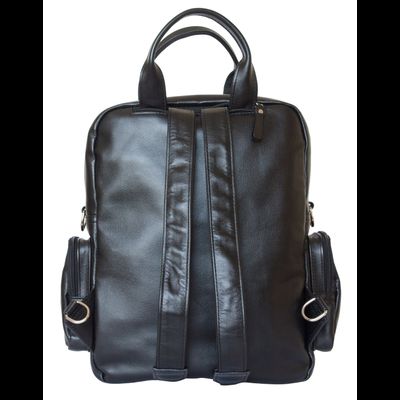 Кожаная сумка-рюкзак Reno black (арт. 3001-01)
