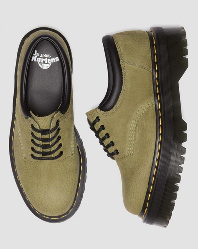 Ботинки Dr Martens 8053 Tumbled Platform Olive