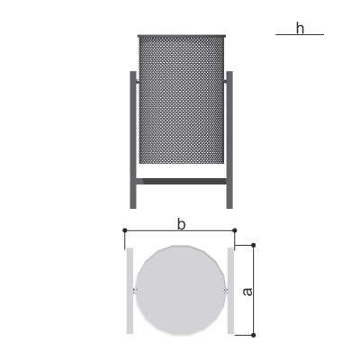 Урна наземная (20 литров) Romana 305.06.00 П