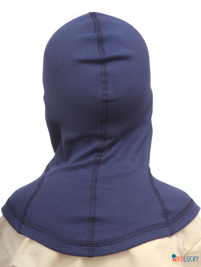 Шапка-шлем 23301-02 95%хлопок 5%лайкра, синий 44-46