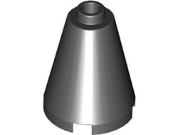 Cone 2 x 2 x 2 - Open Stud, Black (3942c / 394226 / 394276 / 6022160 / 6092664)