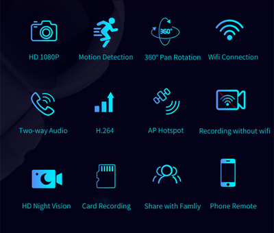 Робот с Wi-Fi IP-камерой видеонаблюдения KERVAY K-A160