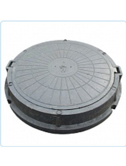 Люк полимерный лёгкий 70кН - чёрный