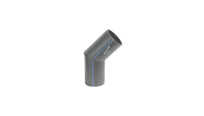 D140 SDR11 ОТВОД  45° СВАРНОЙ СЕГМЕНТНЫЙ ПНД ПЭ100