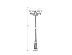 Светильники садово-парковые GENOVA 3