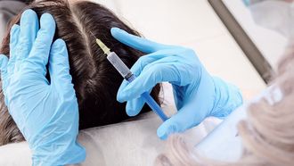 Подкожное введение озонокислородной смеси в область волосистой части головы