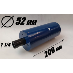 Коронка биметаллическая диаметр 52 мм глубина 200 мм + переходник на резьбу 1 1/4