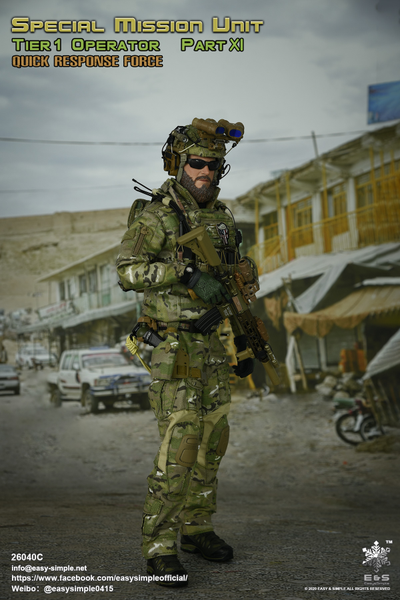 БОЕЦ СИЛ СПЕЦИАЛЬНЫХ ОПЕРАЦИЙ США - Коллекционная ФИГУРКА 1/6 scale SMU Tier 1 Operator Part XI Quick Response Force (26040C) - Easy&Simple