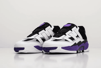 Adidas Niteball White Power Purple (Фиолетовые с белым) сбоку