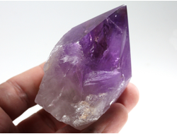 Аметрин, аметист, кристалл полированный со спиленным основанием, Бразилия (73*49*45 мм, 198 г) №37663
