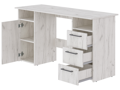 Фронда-9 стол письменный с тумбой и ящиками Крафт светлый