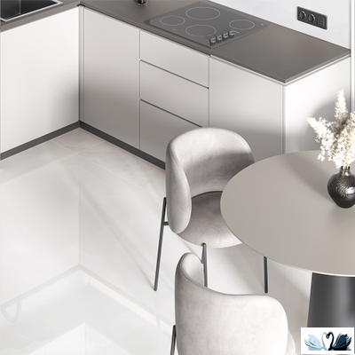 Керамогранит Italica Onyx Royal Cloud 60х120 см светло-серый полированный