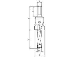 Сверла под петельную фрезу FABA TW-301C, TW-302C