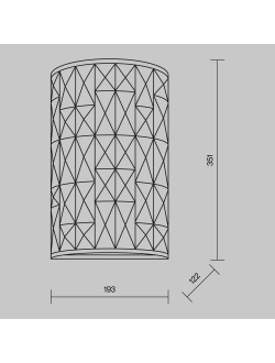 Настенный светильник (бра) Gelid, MOD184-WL-02-CH