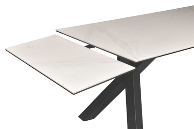 Diego черный/ глянцевая керамика мрамор Carrara 160(+40+40)х90